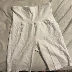 Nordstrom white biker shorts